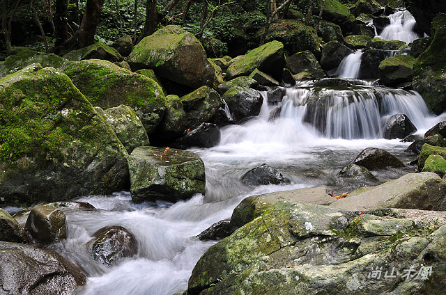 青山瀑布（三）山徑飛瀑